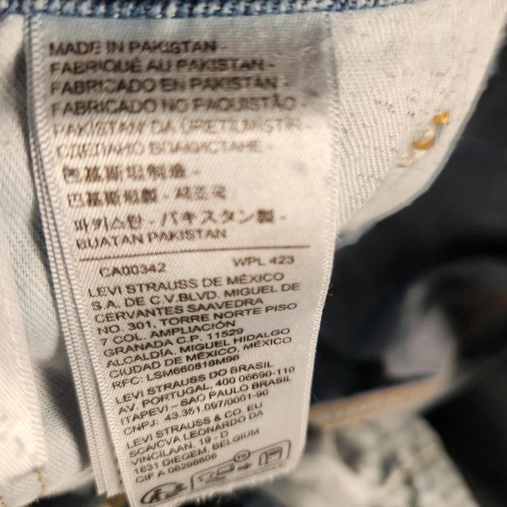 Levi's 505 Regular Fit Jeans Mens 32x30 Blue Excellent Straight Leg Denim - Picture 7 of 13